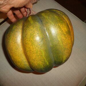 NWT DC David Christopher Carnival Pumpkin 8" x 8" Green/Golden
